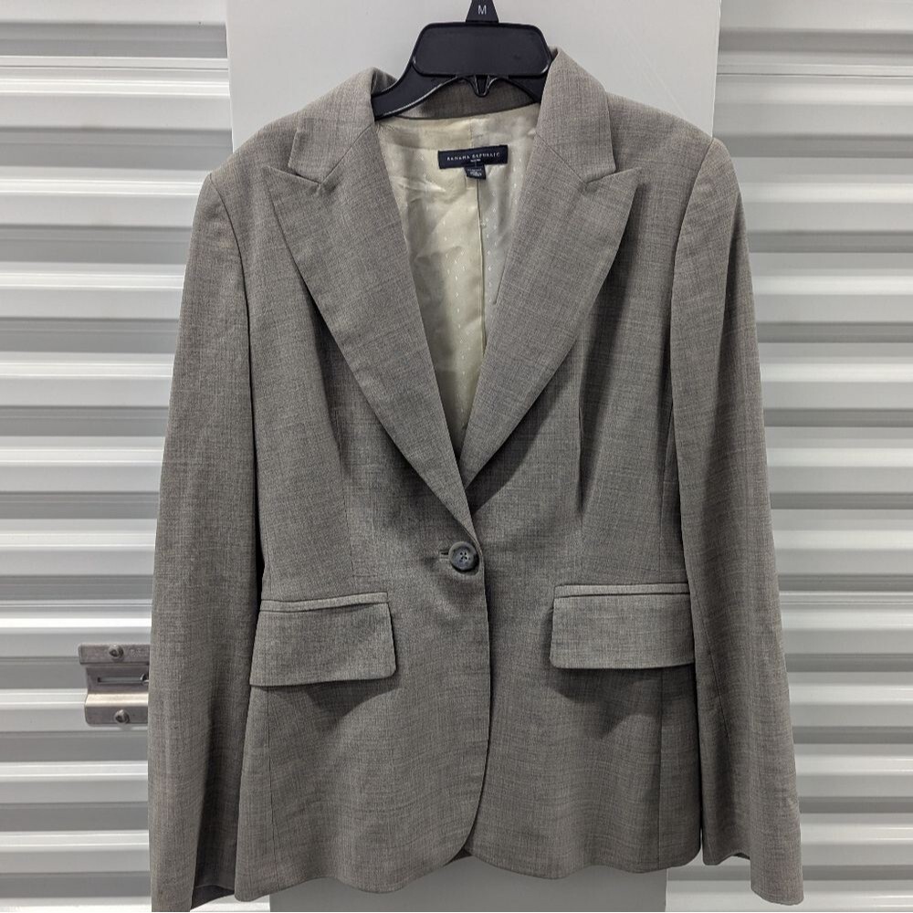 Banana Republic Gray Tailored Blazer